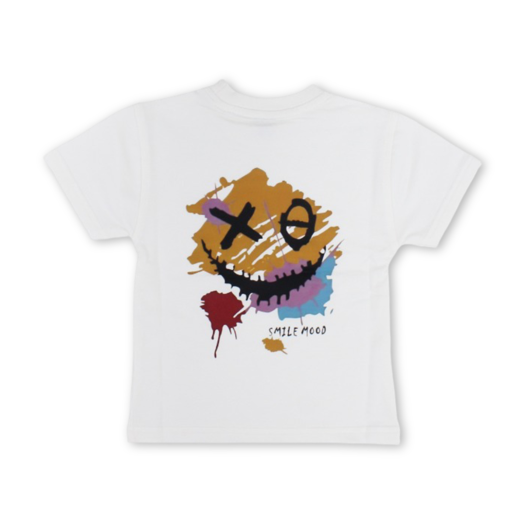 Unisex Baby Cotton T-Shirt – Off-White with "XO" Print