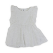 Baby Girls Cotton Dress – Off-White