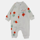 Red Radish Long-Sleeved Footless Onesie