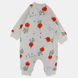 Red Radish Long-Sleeved Footless Onesie