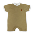 Baby Boys Cotton Romper – Jeans Effect