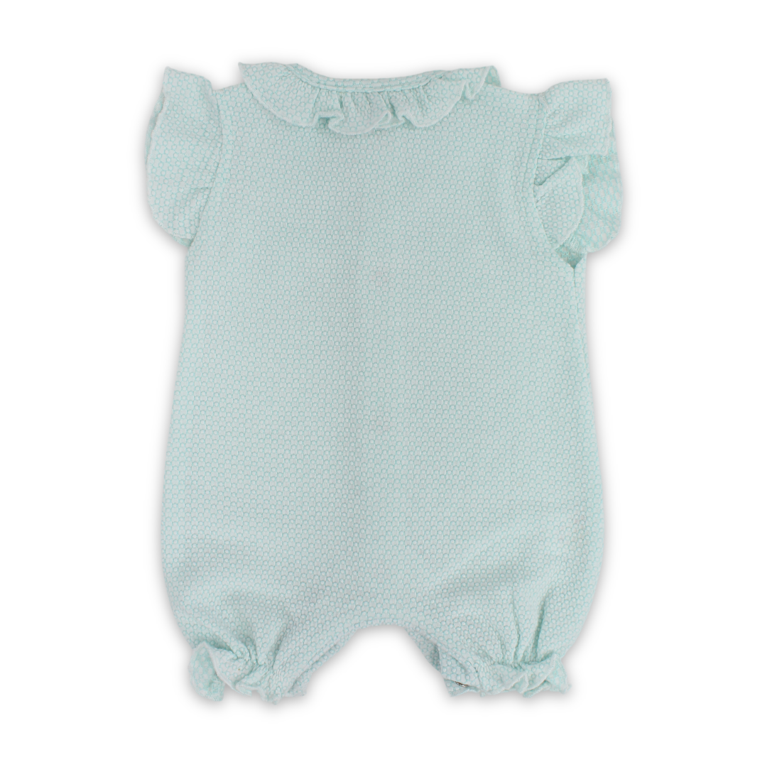 Baby Girls Cotton Romper – Bow Design