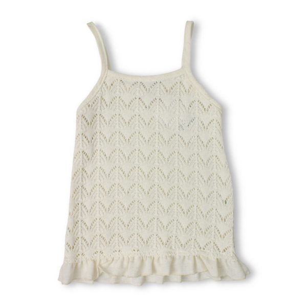 Baby Girls Crochet Dress – Off-White