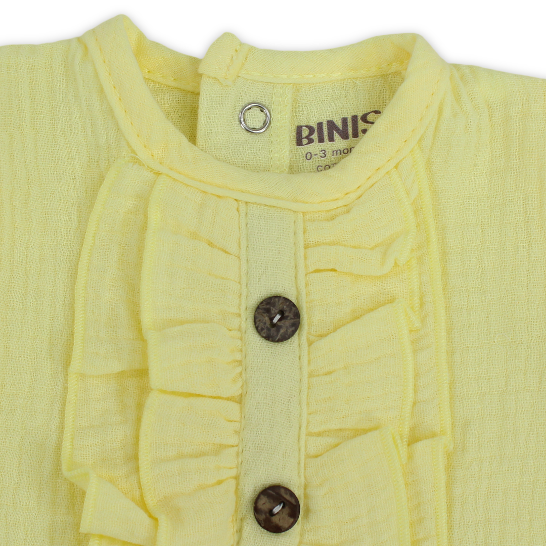Baby Girls Cotton Ruffles Romper