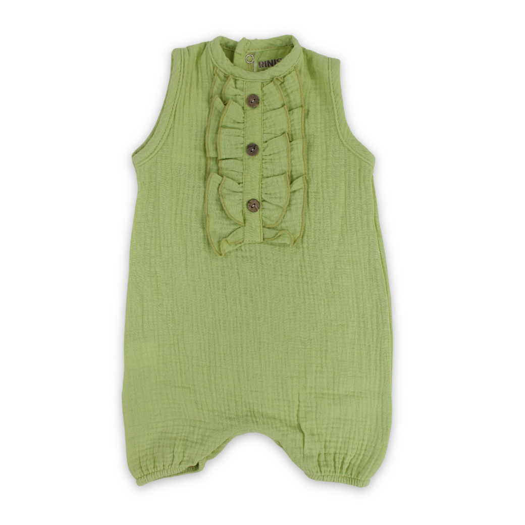 Baby Girls Cotton Ruffles Romper