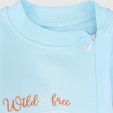 "Wild & Free" Long-Sleeved Baby Footie