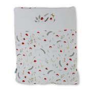 Cotton Baby Port – Off-White with Mushroom & Leaves Print