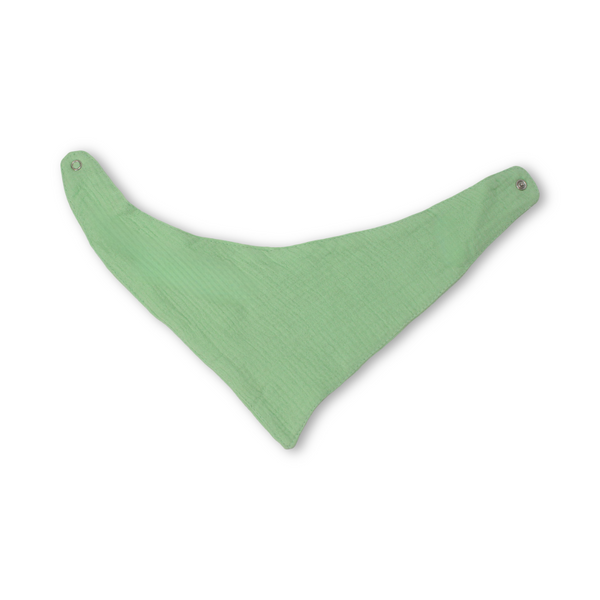 Cotton Baby Bib – Mint with "Dreamy Dots" Print