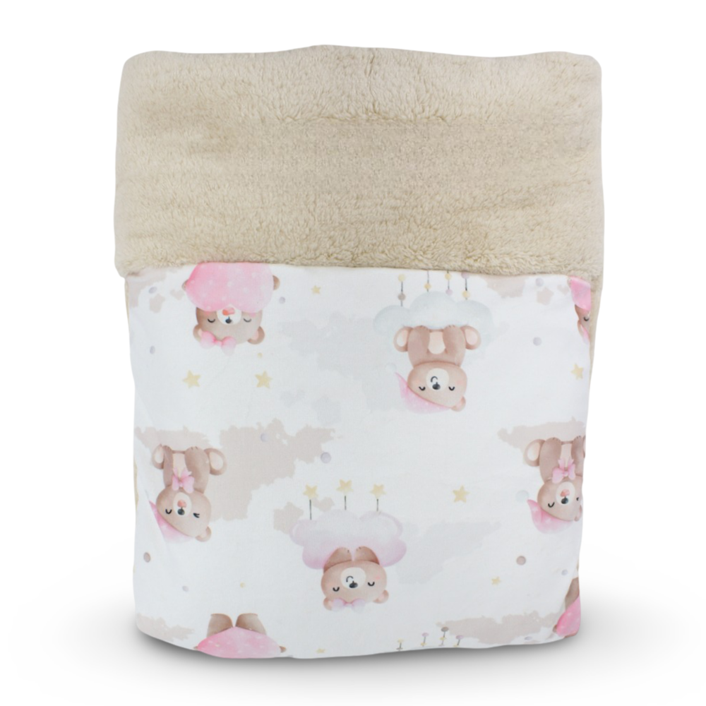 Velvet Baby Duvet – Cute Bear Print