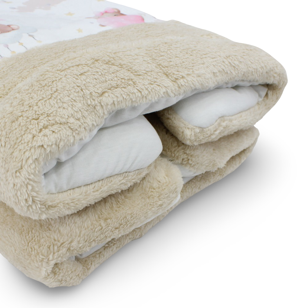 Velvet Baby Duvet – Cute Bear Print