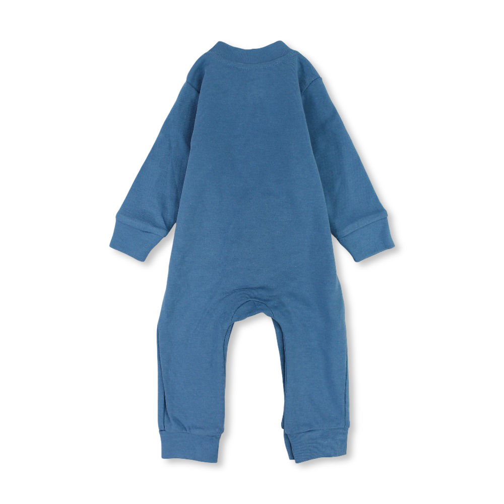 Baby Boys Cotton Footless Onesie – "Cute Teddy" Embroidery