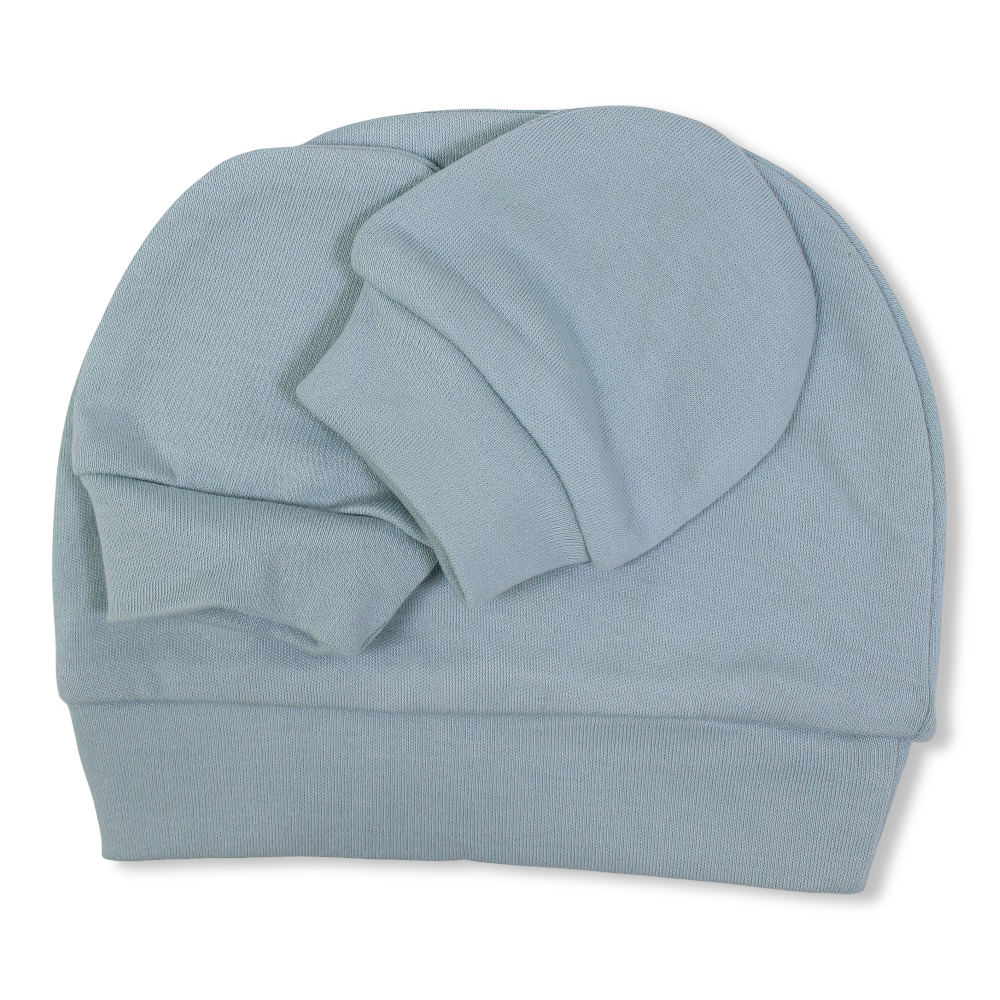 Unisex Baby Cotton Soft Newborn Set – (Beanie + Hand Mittens)