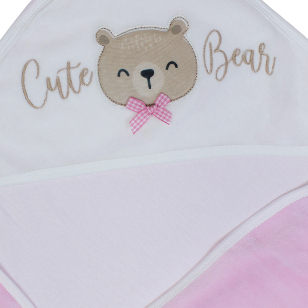 Velvet Baby Blanket – Cute Bear Design