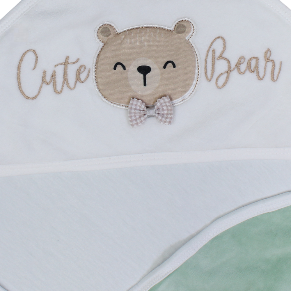 Velvet Baby Blanket – Cute Bear Design