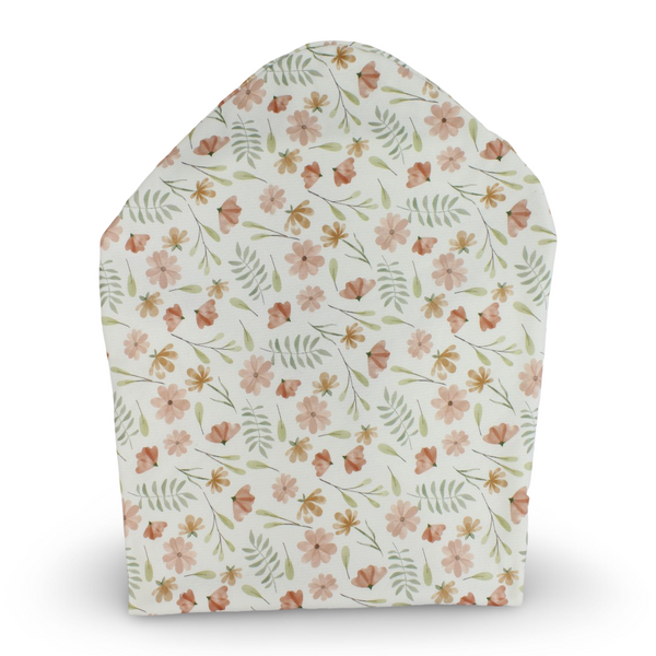 Fleeced Baby Blanket – Off-White with Flowers Print ( 70 * 75 )