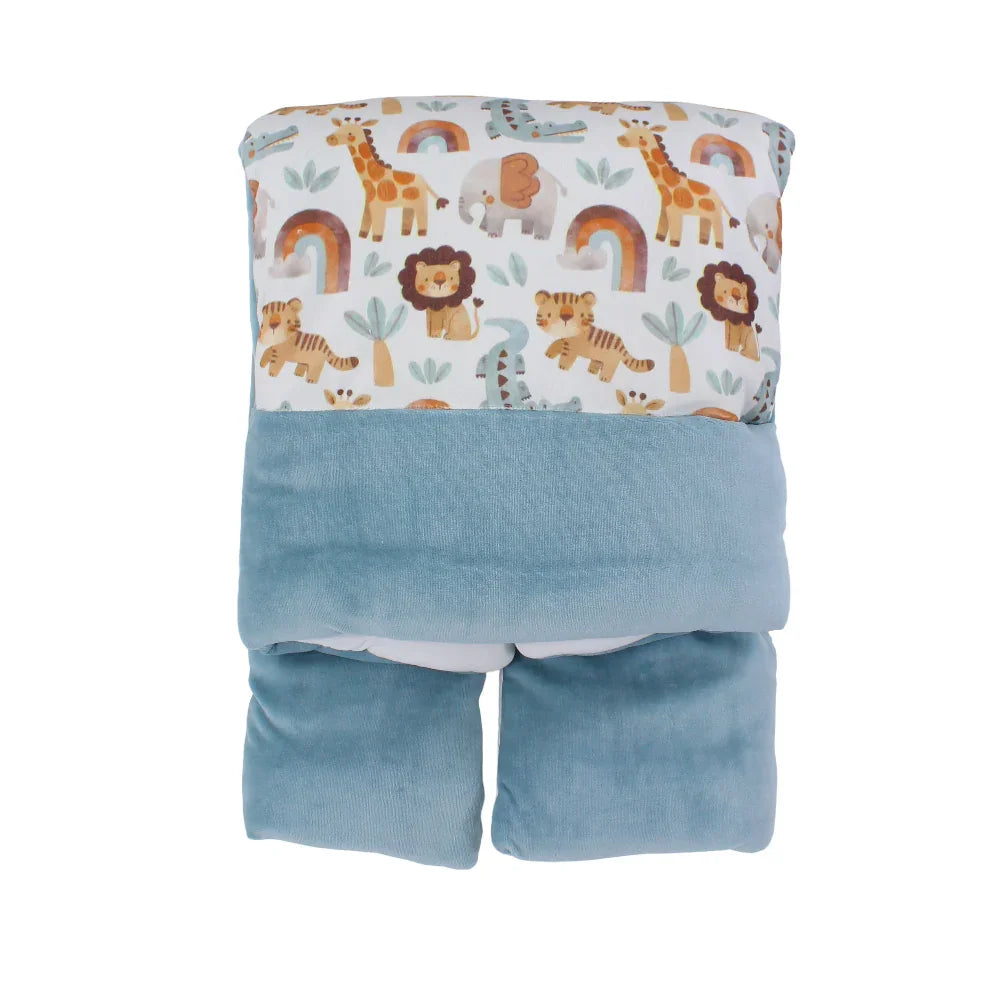 Velvet Baby Duvet – Animals Print