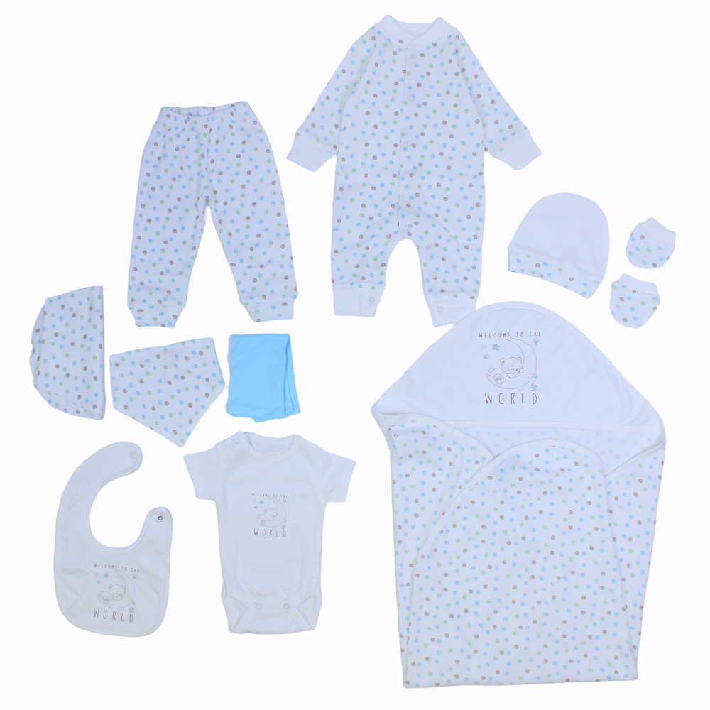 Baby Cotton Dotted Clothes Gift Box