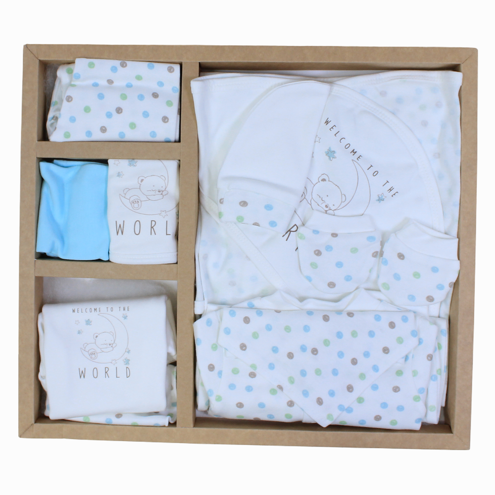 Baby Cotton Dotted Clothes Gift Box