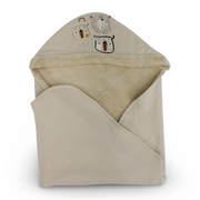 Fur Baby Blanket – Beige with Animals Design