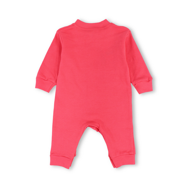 Baby Girls Cotton Footless Onesie – Watermelon with Bow Print