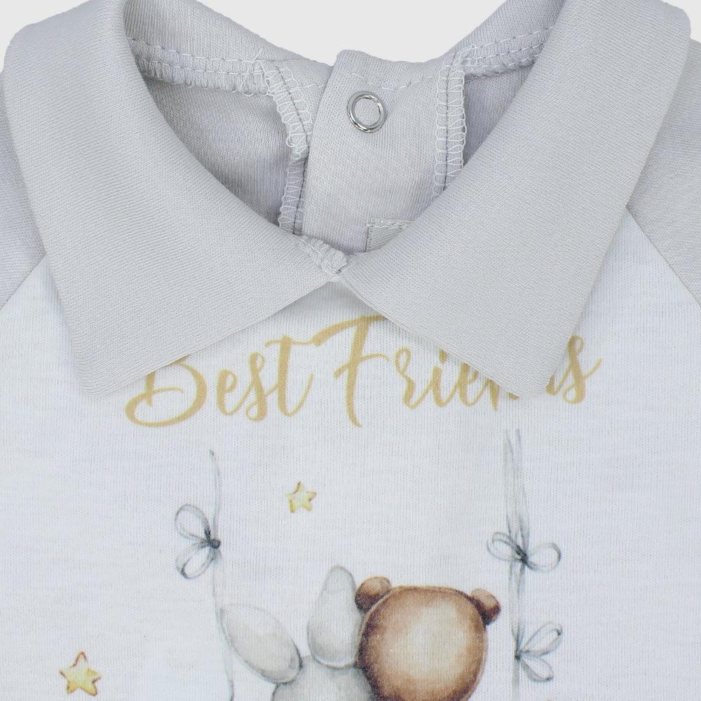 "Best Friends" Short-Sleeved Romper