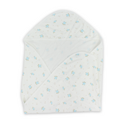 Cotton Baby Blanket – White with Turtles Print