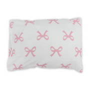 Cotton Baby Pillow – Off-White with Bows Print