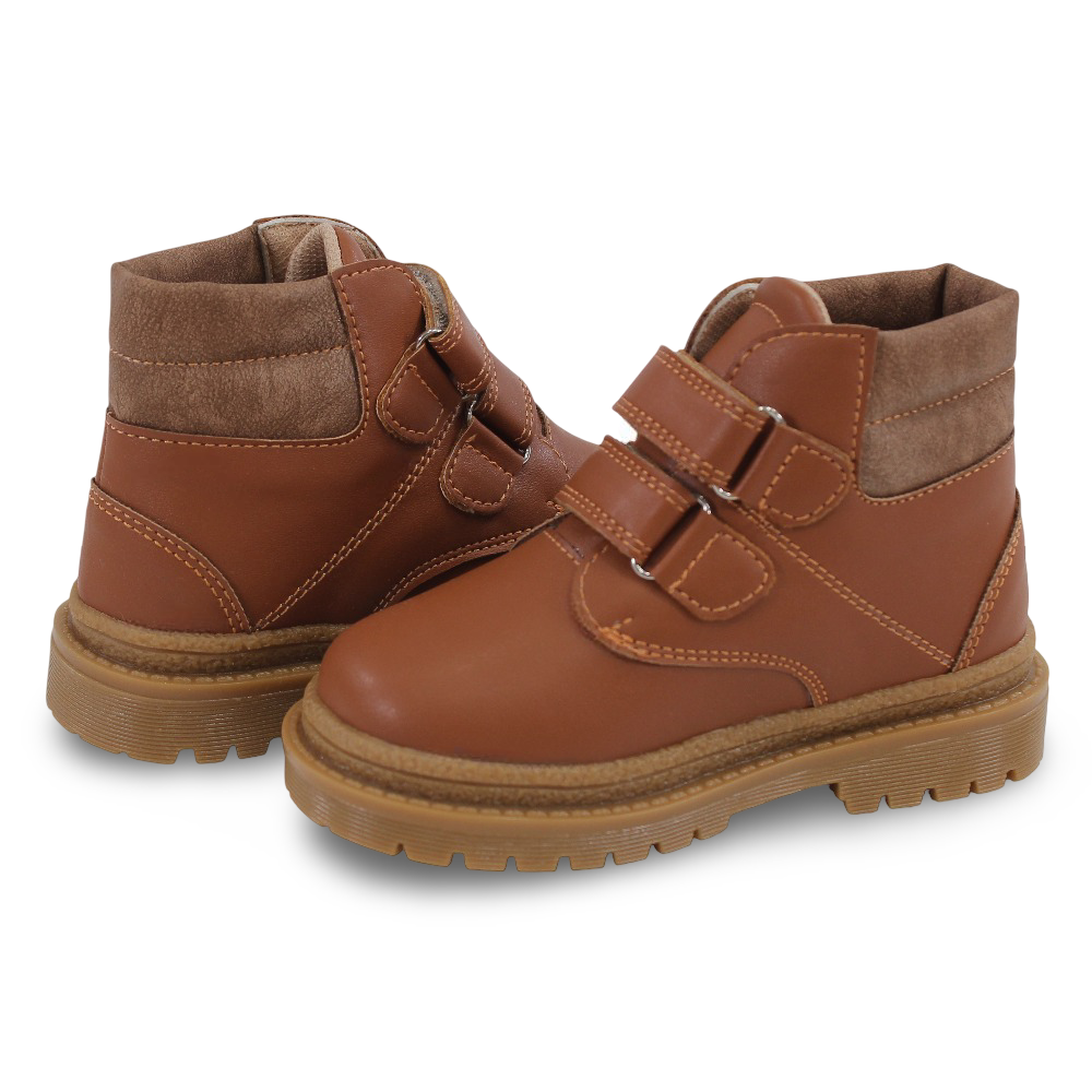 Unisex Leather Half Boots – Brown