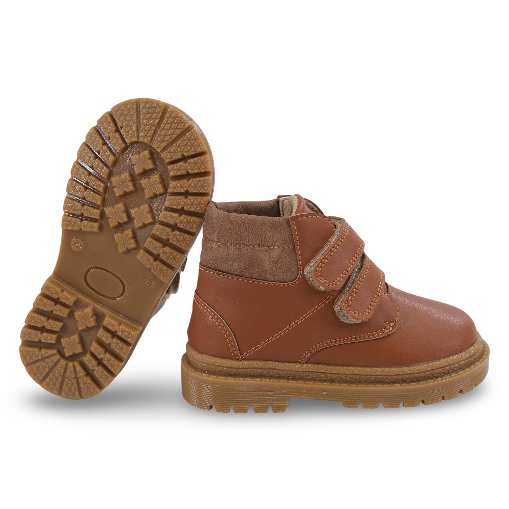 Unisex Leather Half Boots – Brown