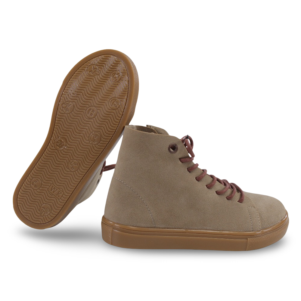 Unisex Leather Half Boots – Beige