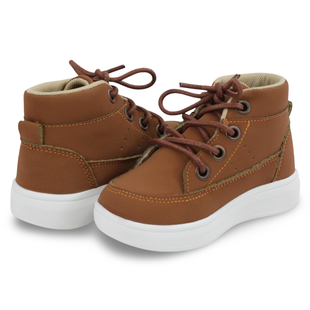 Unisex Leather Half Boots - Brown