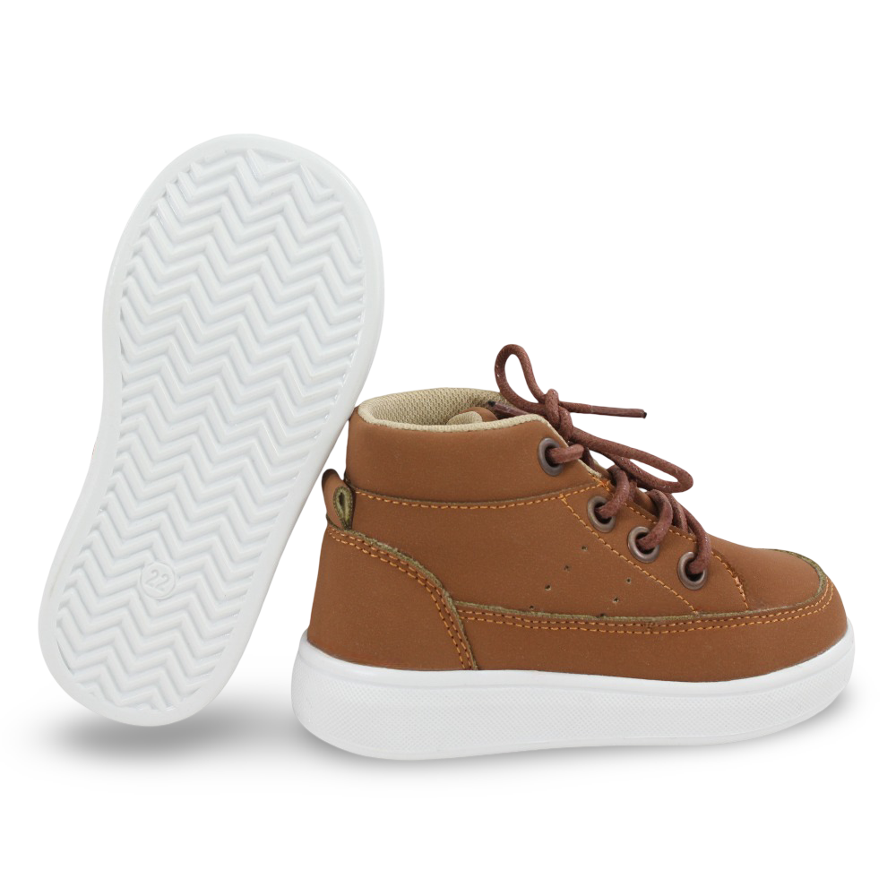 Unisex Leather Half Boots - Brown