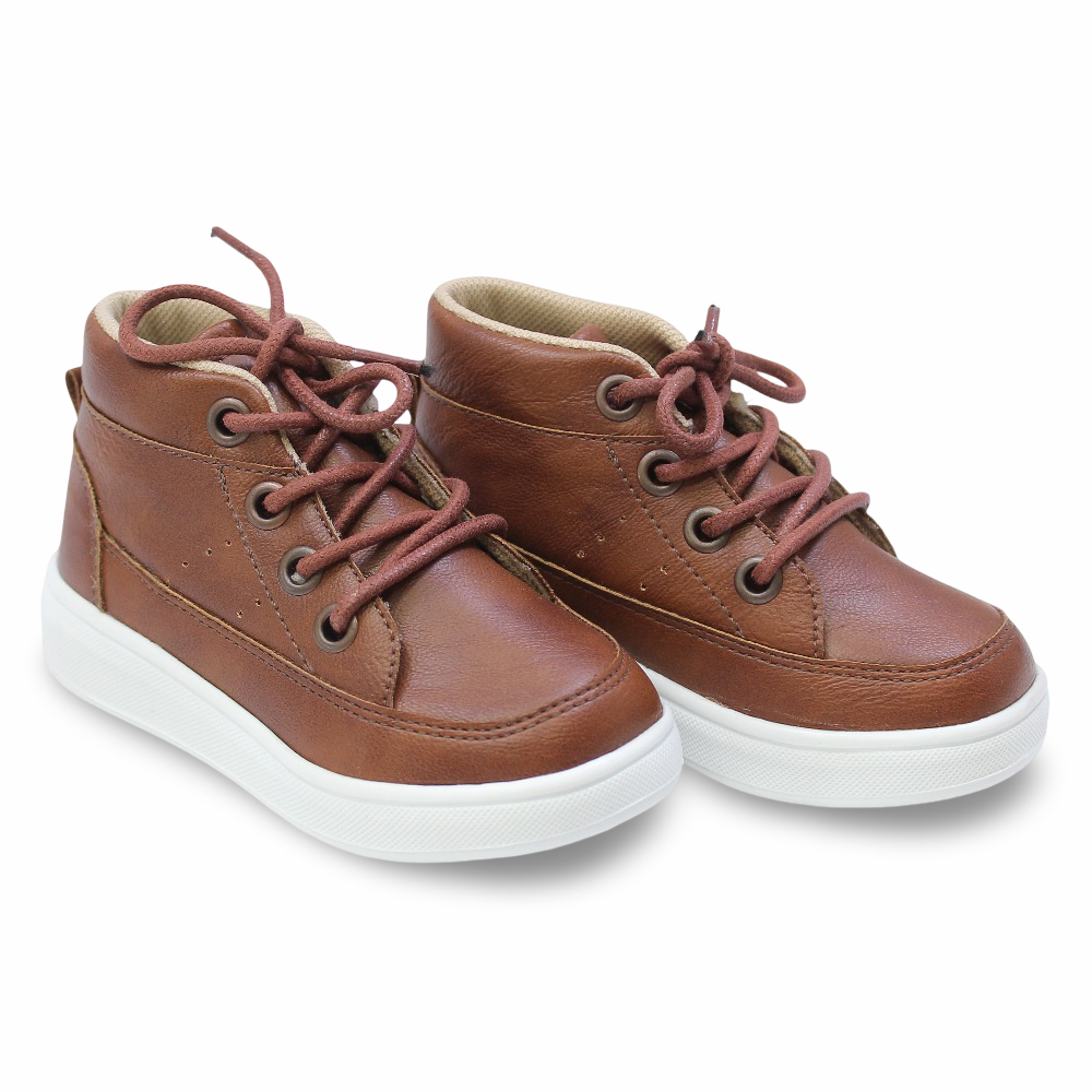 Unisex Leather Half Boots – Brown