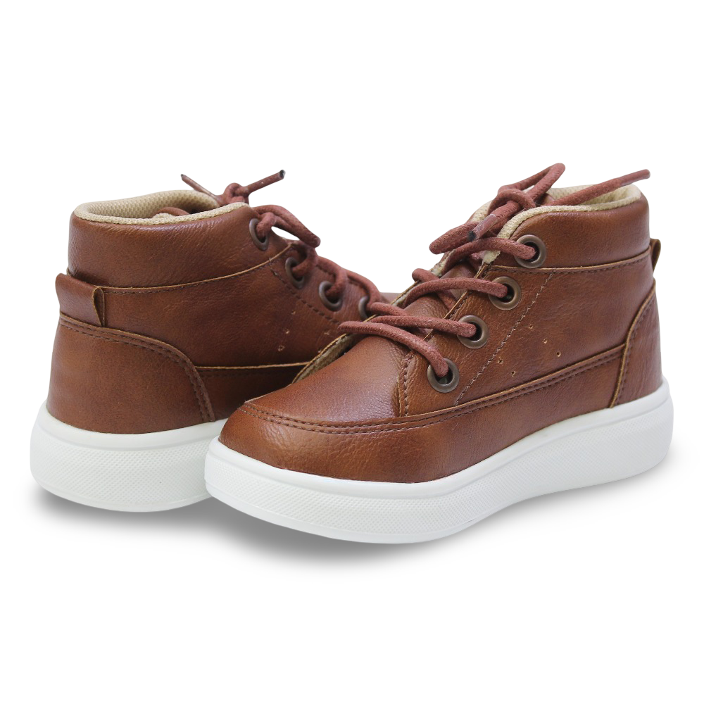 Unisex Leather Half Boots – Brown