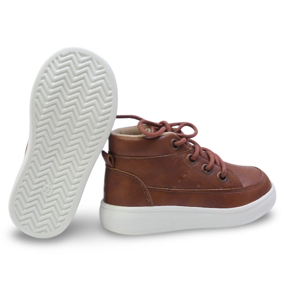 Unisex Leather Half Boots – Brown