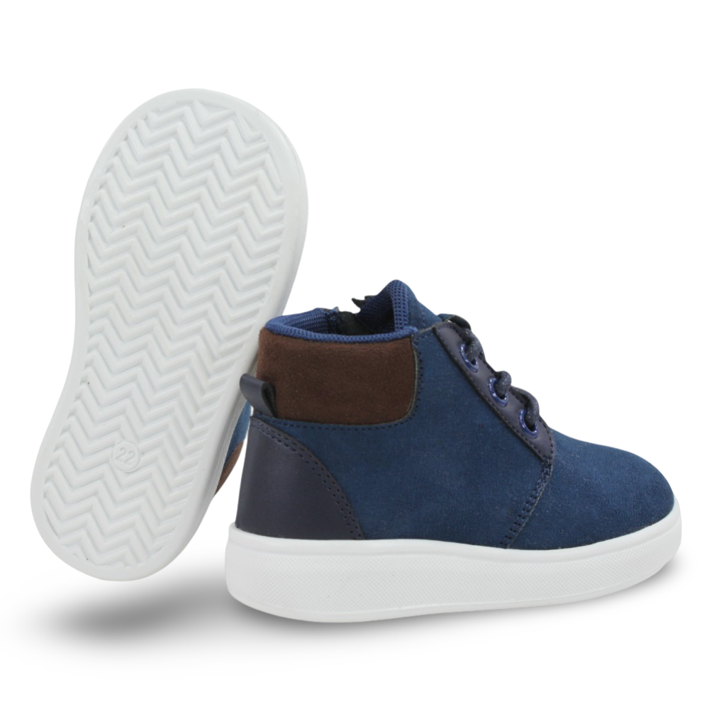 Unisex Leather Half Boots - Navy