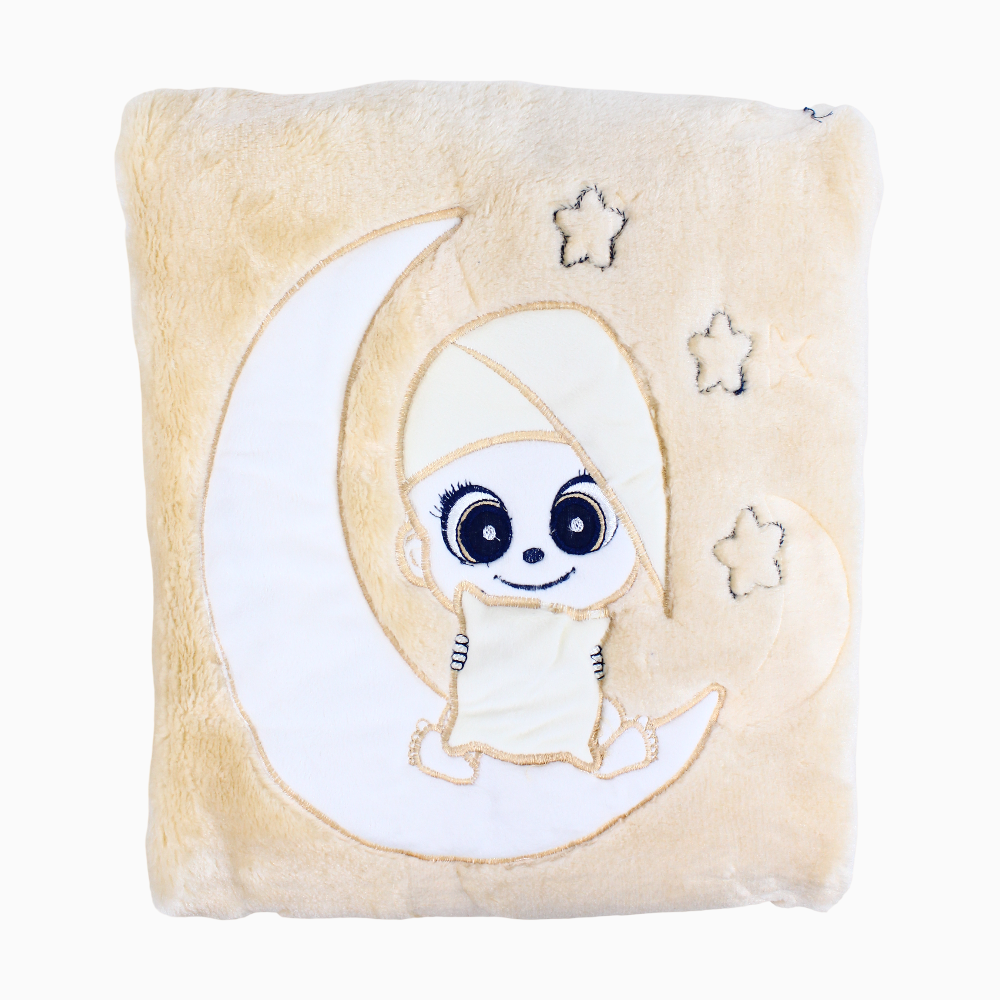 Baby Fur Blanket - Cute Sleepy Design