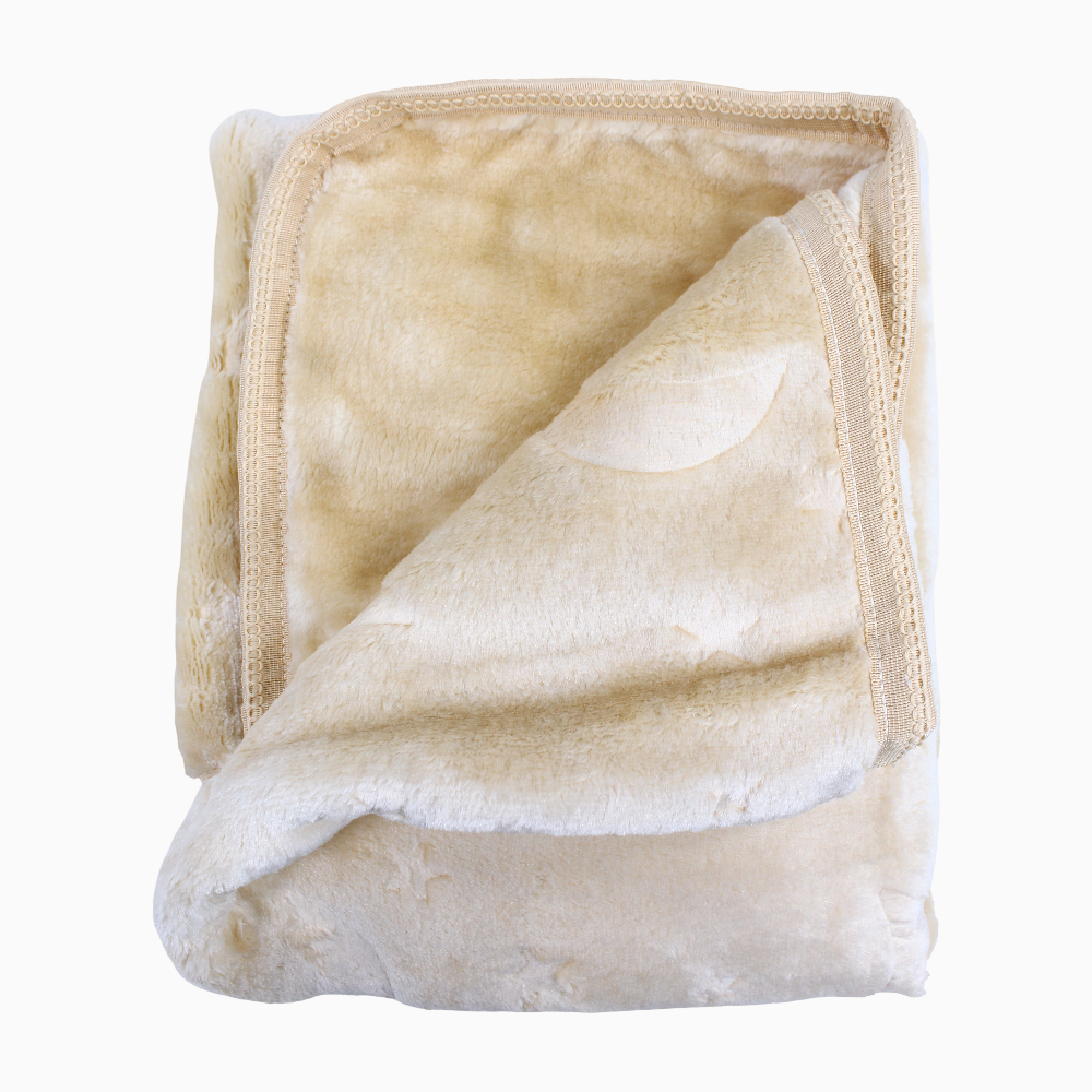 Baby Fur Blanket - Cute Sleepy Design
