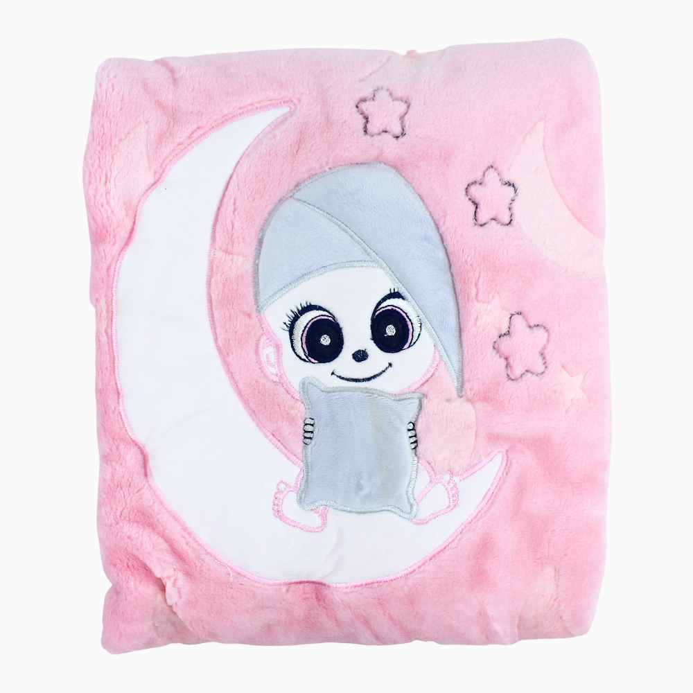 Baby Fur Blanket - Cute Sleepy Design