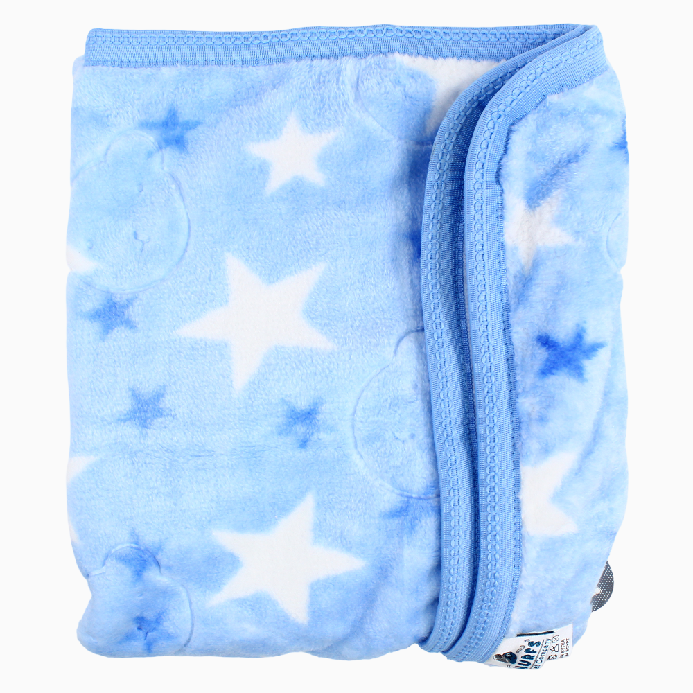 Baby Fur Blanket – Embossed Stars