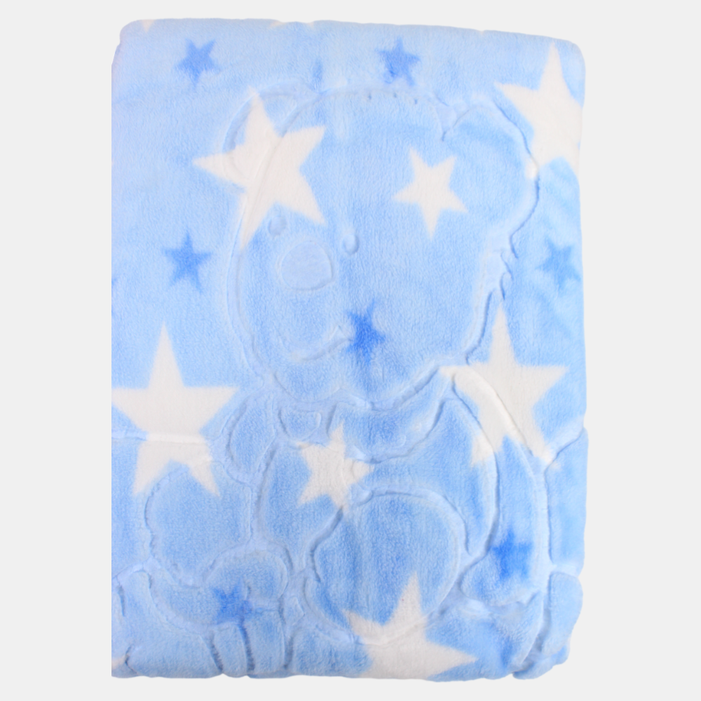 Babies' Velvet Blanket – Multicolor Turkish Star Design