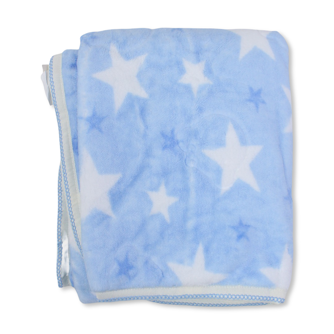 Babies' Velvet Blanket – Multicolor Turkish Star Design