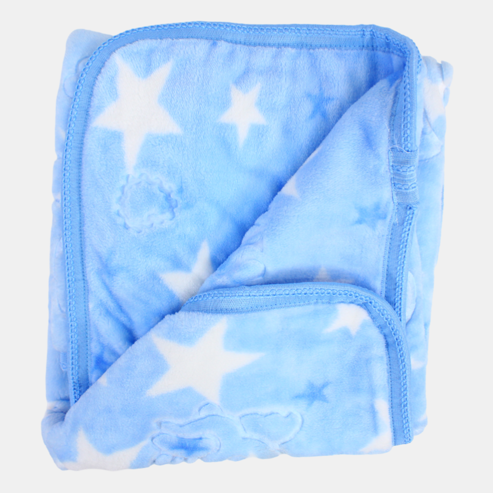 Babies' Velvet Blanket – Multicolor Turkish Star Design