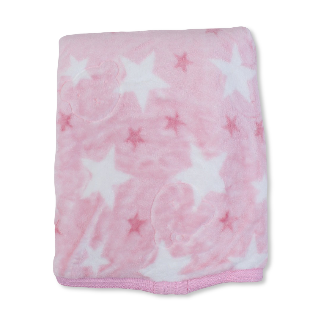 Babies' Velvet Blanket – Multicolor Turkish Star Design