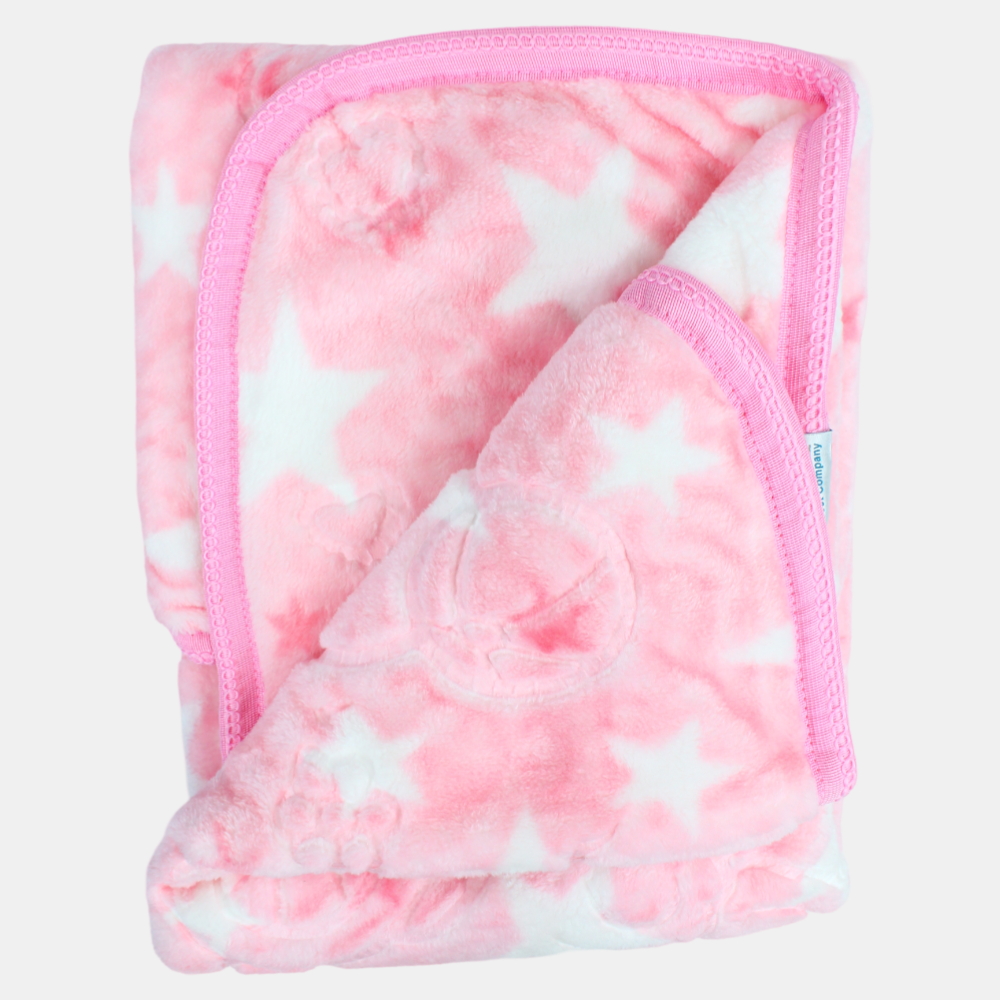 Babies' Velvet Blanket – Multicolor Turkish Star Design
