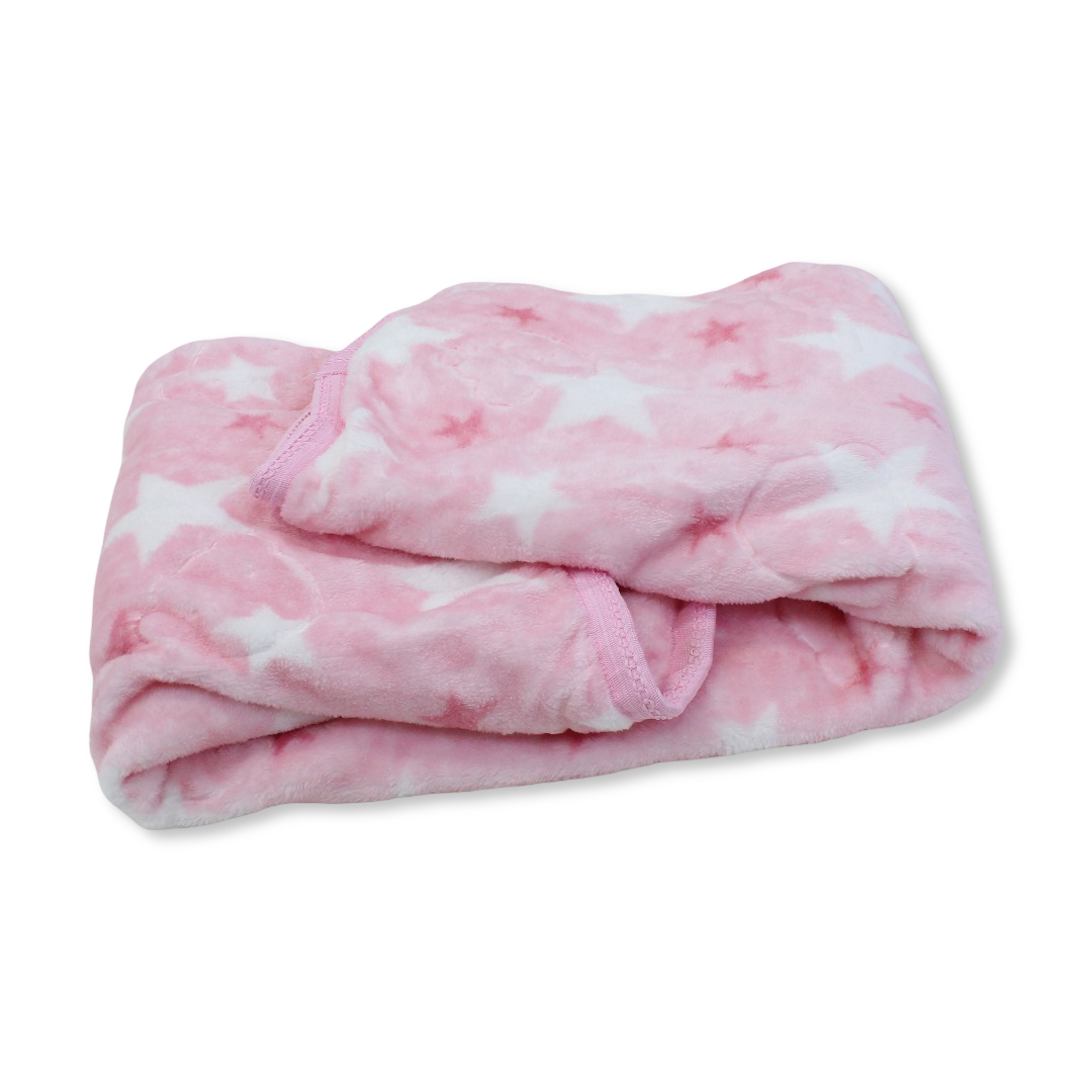 Babies' Velvet Blanket – Multicolor Turkish Star Design