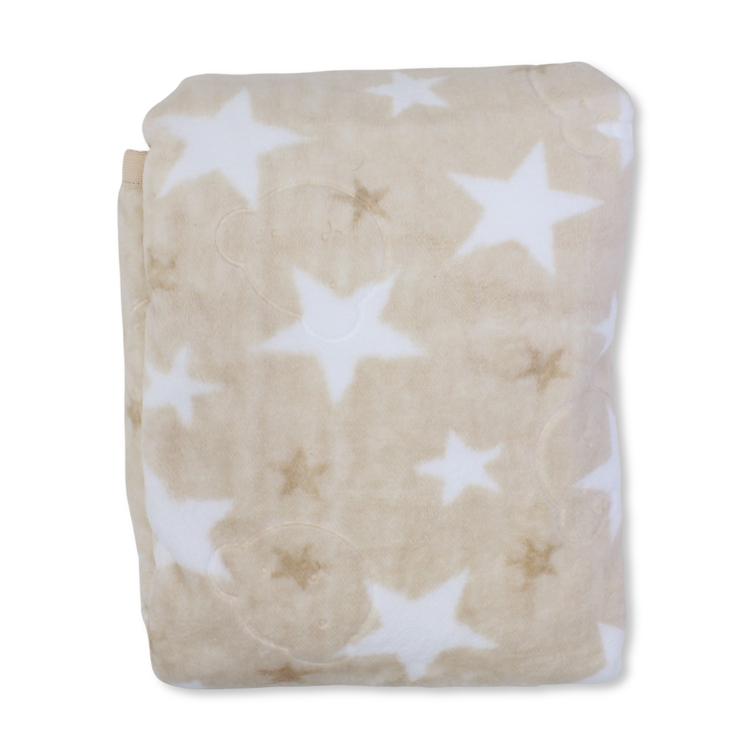 Babies' Velvet Blanket – Multicolor Turkish Star Design