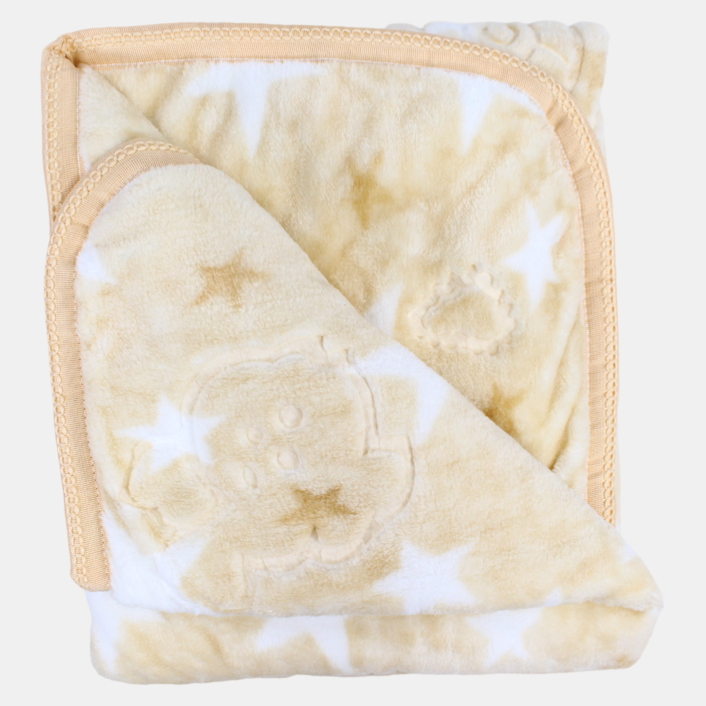 Babies' Velvet Blanket – Multicolor Turkish Star Design