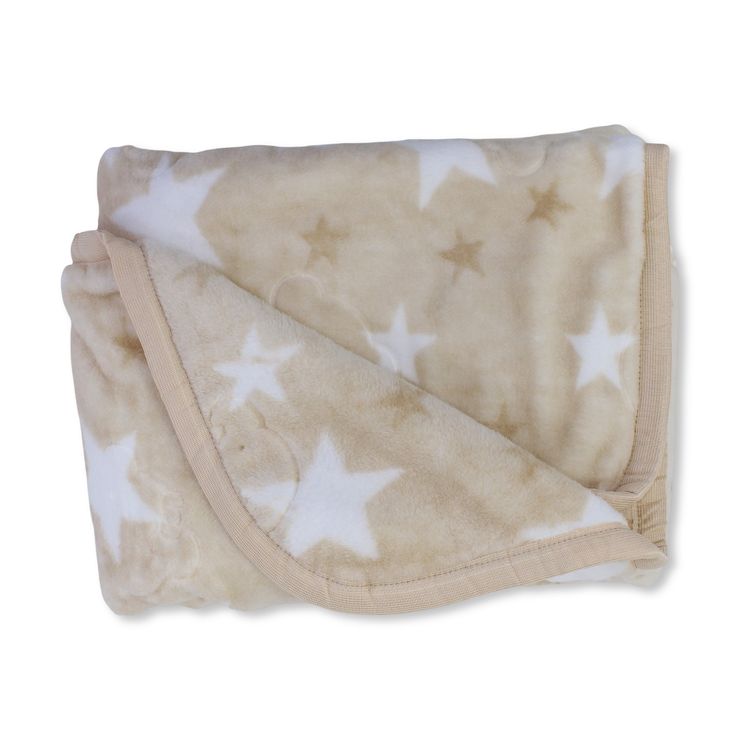 Babies' Velvet Blanket – Multicolor Turkish Star Design