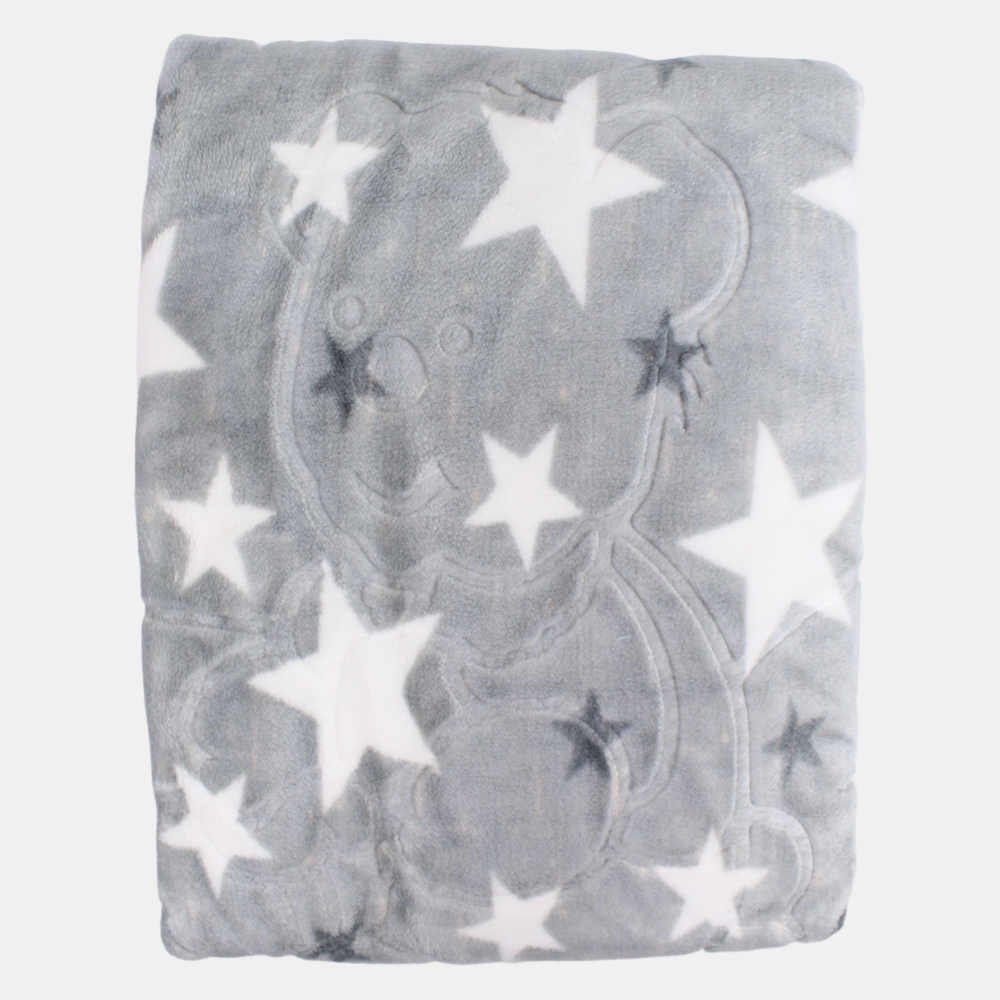 Babies' Velvet Blanket – Multicolor Turkish Star Design